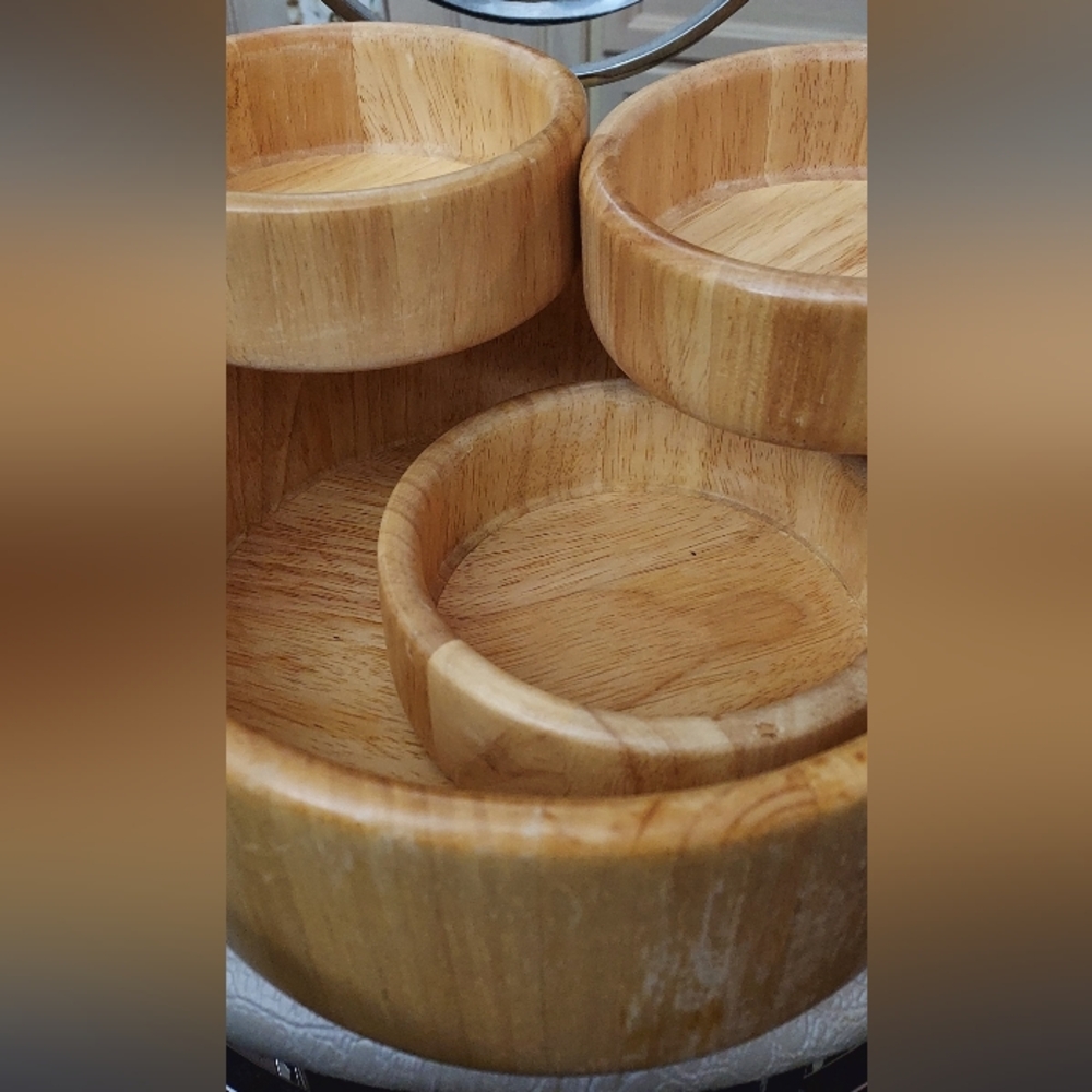 Wooden Stacking Bowls